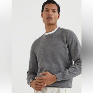 Brunello Cucinelli Gray Crewneck Sweater